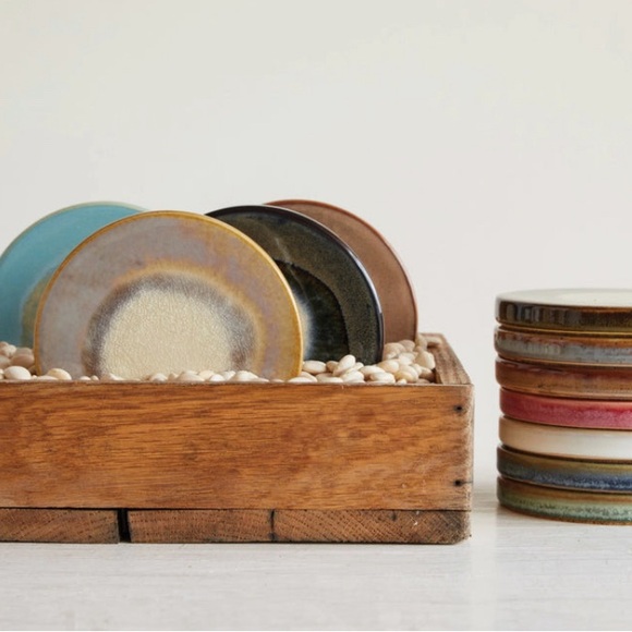 Colorful Stoneware Trivet Set of 3 - Picture 3 of 11